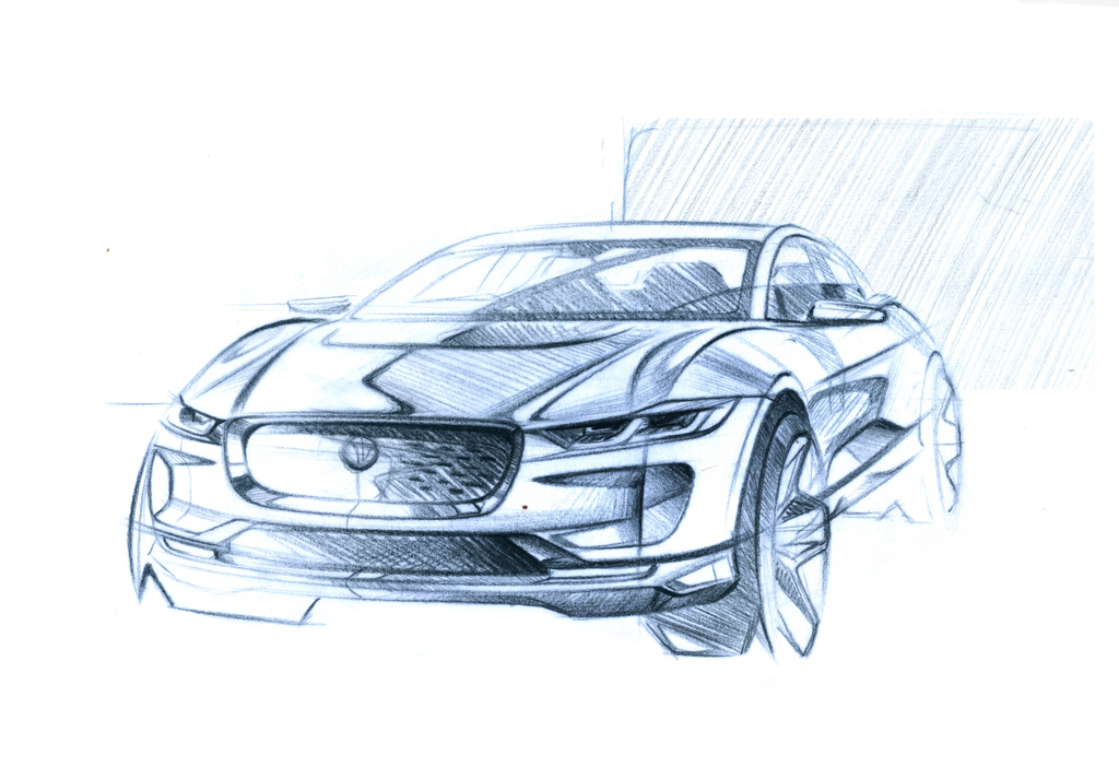 Jaguar IPACE Sketch