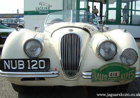 Jaguar XK120 ралли Альпы