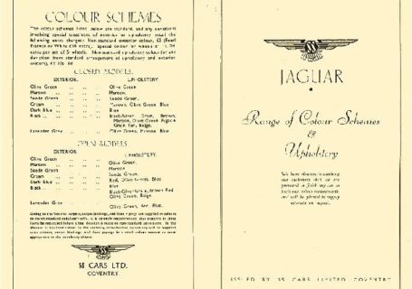 Range of colour schemes 1937