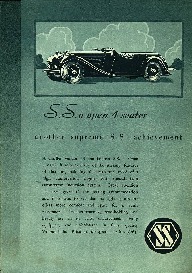 S.S.1, S.S.2 - catalogue 1935