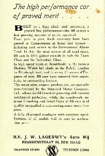 SS 1, SS 2 - Netherlands Catalogue 1935
