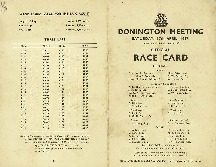 SS car club's Donington race meeting 1937