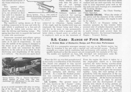 The New Motoring Encyclopedia 1937 - SS cars