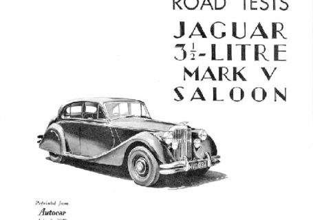 Autocar road test 1949 - Jaguar Mk V Saloon