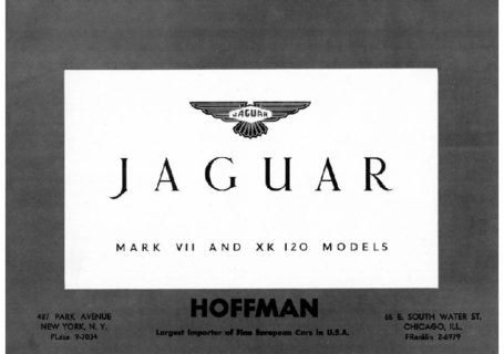 Jaguar B-W catalogue 1952