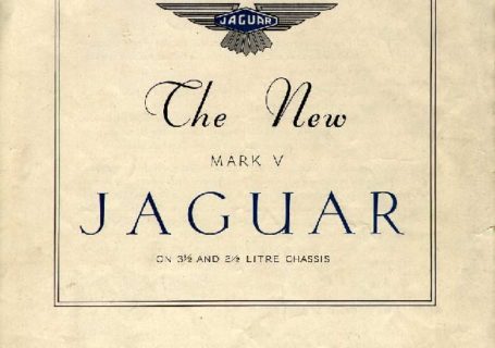 Jaguar Mk V DHC catalogue 1948