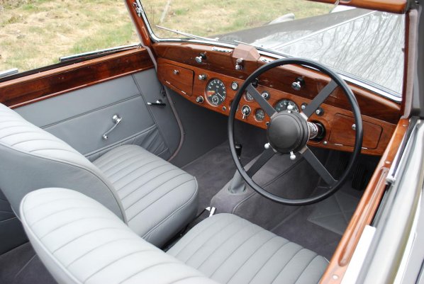 SS Jaguar Drop Head Coupe Interior