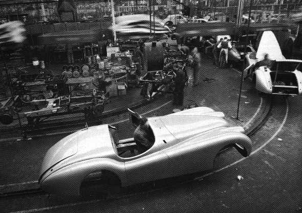 XK120 assembly line