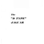 Jaguar D-Type The Autocar article 1954