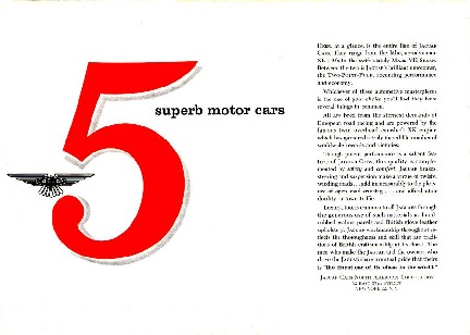 Jaguar Range folder 1955