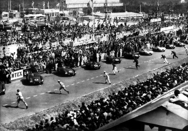 Le Mans старт гонки в 1955 году