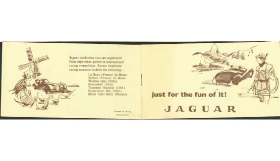Jaguar USA small brochure 1958