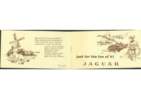 Jaguar XKSS USA small brochure 1958