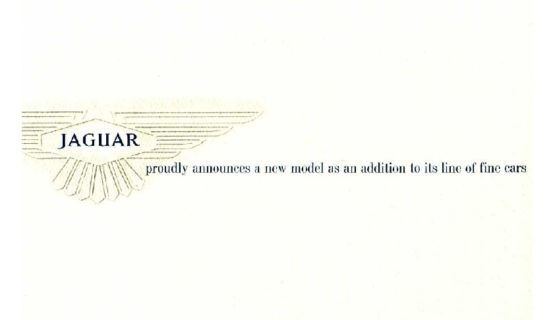 Jaguar Mk 2 USA announce broshure 1960