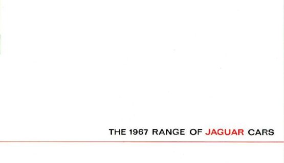 The Range of Jaguar Cars 1967