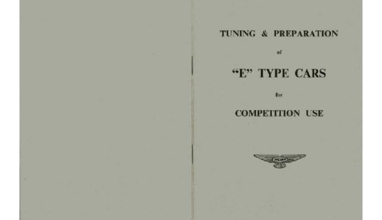 Jaguar E-Type for competition use 1962