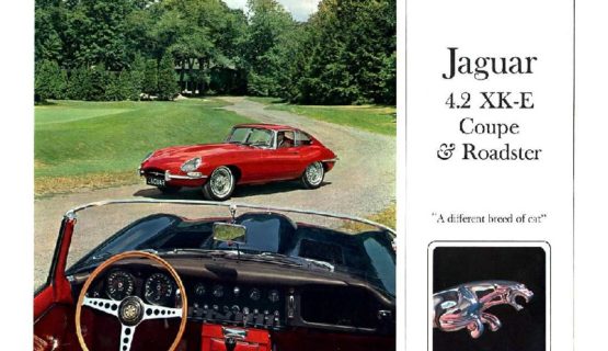 Jaguar XK-E Coupe and Roadster broshure 1966