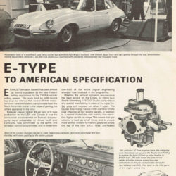 Jaguar E-Type Series 1.5 to American specification