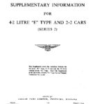 Jaguar E-Type Series 2 Supplementary Information
