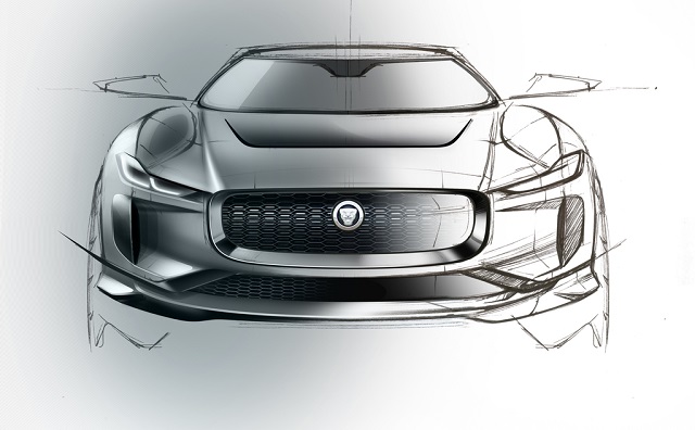 Jaguar I-PACE скетч концепт-кара