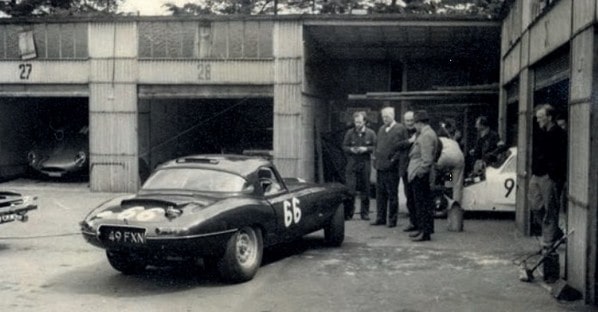Jaguar E-Type Lightweight 49 FXN on Nurburgring 1963