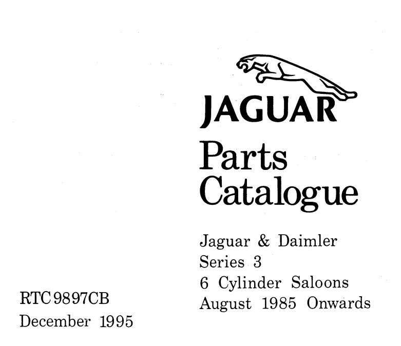 Jaguar and Daimler Series 3 Repair manual