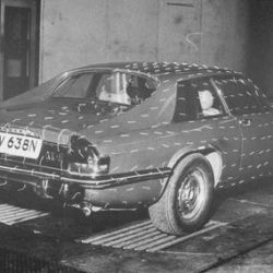 Jaguar XJ27 prototype wind tunnel testing in 1972