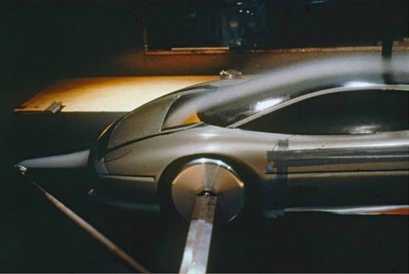 Jaguar XJ220 Concept scale model on MIRA tests