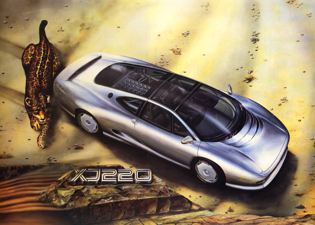 XJ220 Concept wall poster