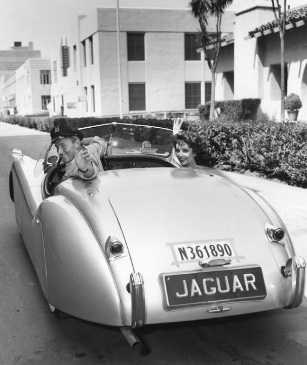 Jaguar XK120 Элизабет Тейлор и Майкла Уилдинга