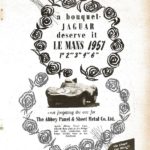 Jaguar в Ле Ман реклама 1957 год
