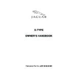 Jaguar X-Type X400 Owner Handbook
