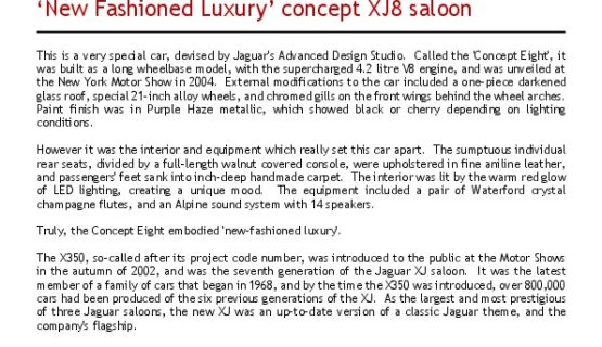 Jaguar Concept Eight седан